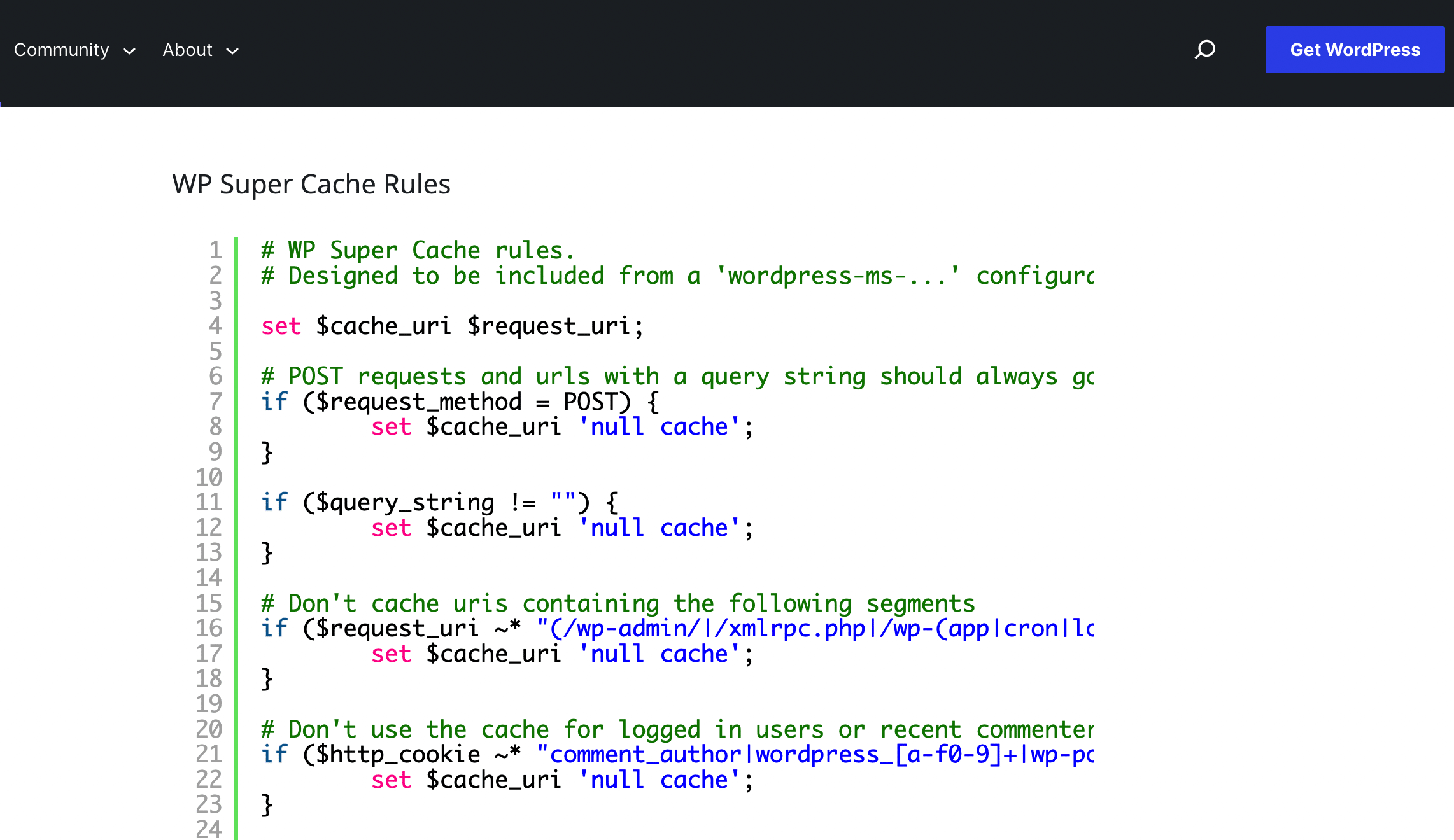 【WordPress】WordPress WP-Super-Cache 缓存插件 Nginx 规则-七玩网