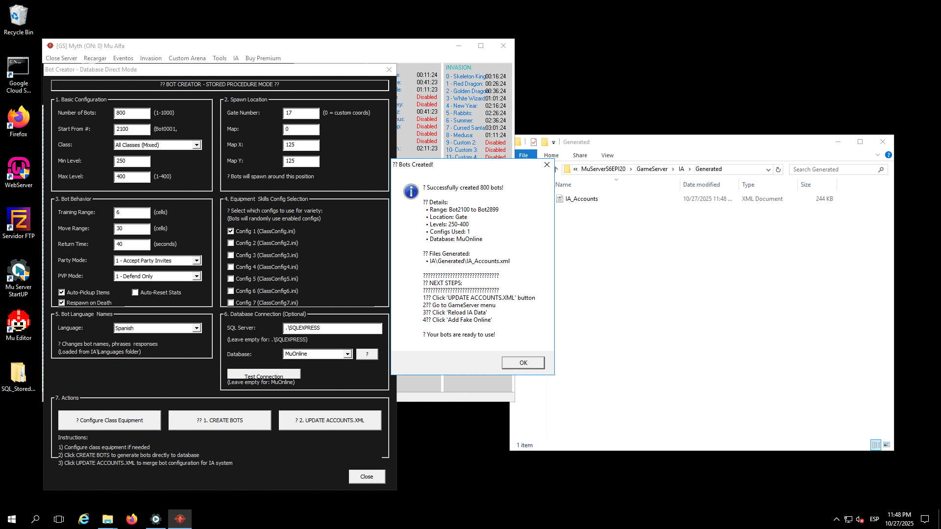 奇迹Mu Alfa v21.1 - 第 6 季 + AI 机器人 + 源代码