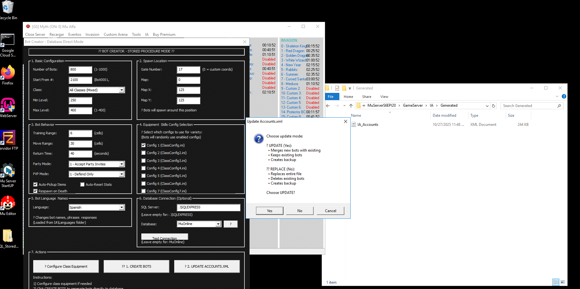 奇迹Mu Alfa v21.1 - 第 6 季 + AI 机器人 + 源代码