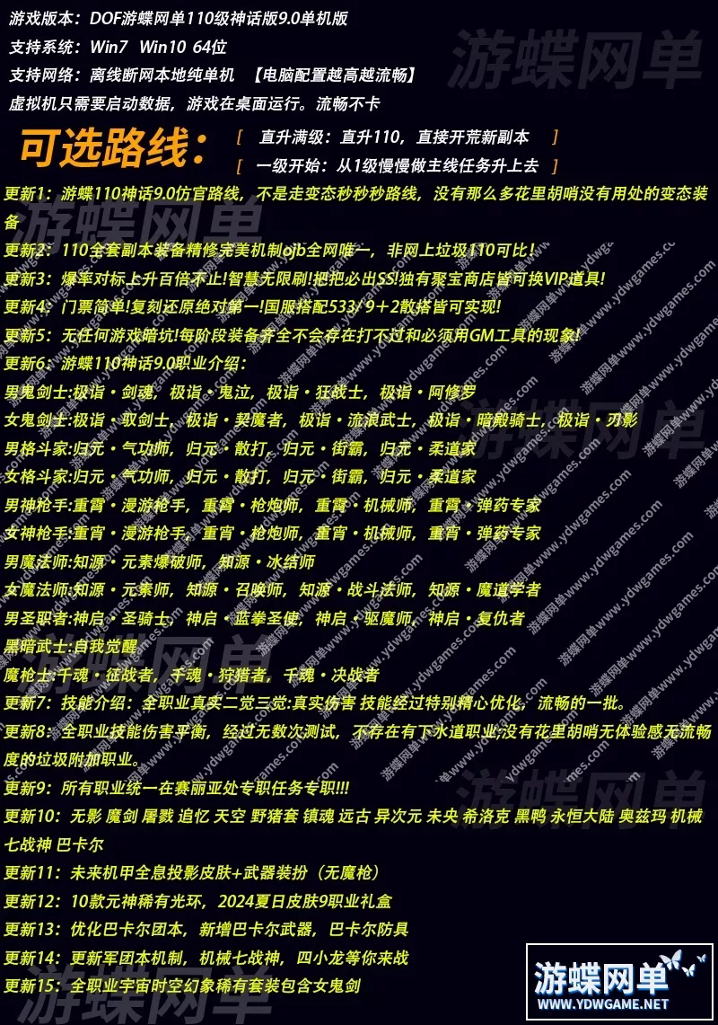 游蝶网单DOF110级神话9.0真女鬼剑真魔枪士机械七战神巴卡尔攻坚战