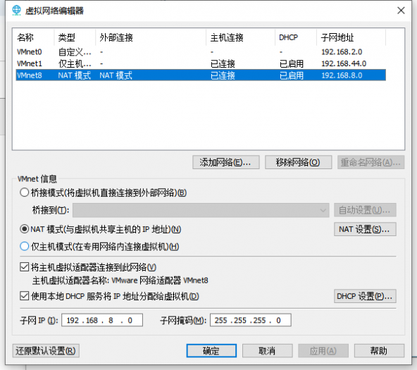 虚拟机的配置图